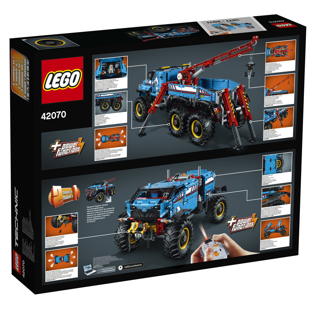 42070 LEGO® TECHNIC 6 x 6 visureigis vilkikas kaina ir informacija | Konstruktoriai ir kaladėlės | pigu.lt