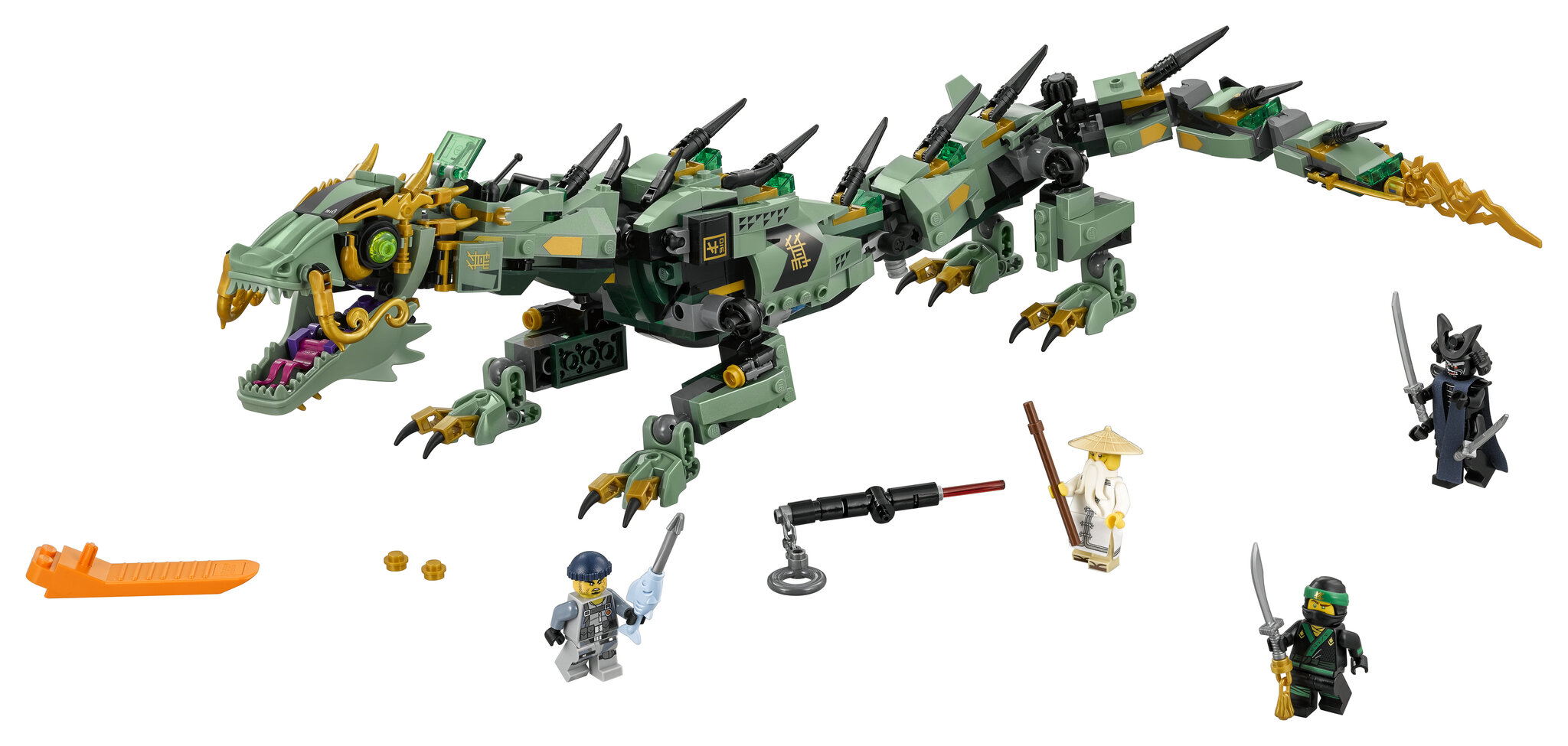 70612 Lego® Ninjago Konstruktorius Green Ninja Mech Dragon цена и информация | Konstruktoriai ir kaladėlės | pigu.lt