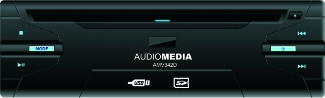 AUDIO MEDIA AMV324D kaina ir informacija | Automagnetolos, multimedija | pigu.lt