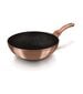 Berlinger Haus Rosegold WOK keptuvė, 28 cm цена и информация | Keptuvės | pigu.lt