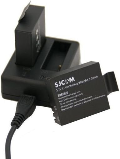 Įkroviklis SJCAM SJ4000, SJ5000, M10 kaina ir informacija | Priedai vaizdo kameroms | pigu.lt