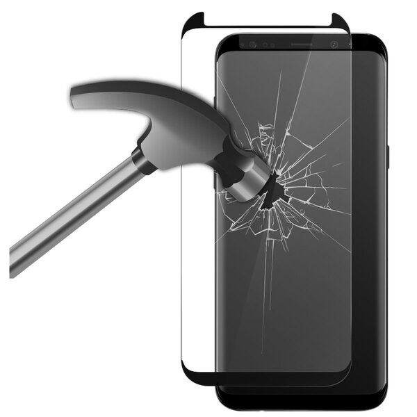 Samsung Galaxy S8+ Extreme Tempered Glass 9H By Ksix Black kaina ir informacija | Telefono dėklai | pigu.lt