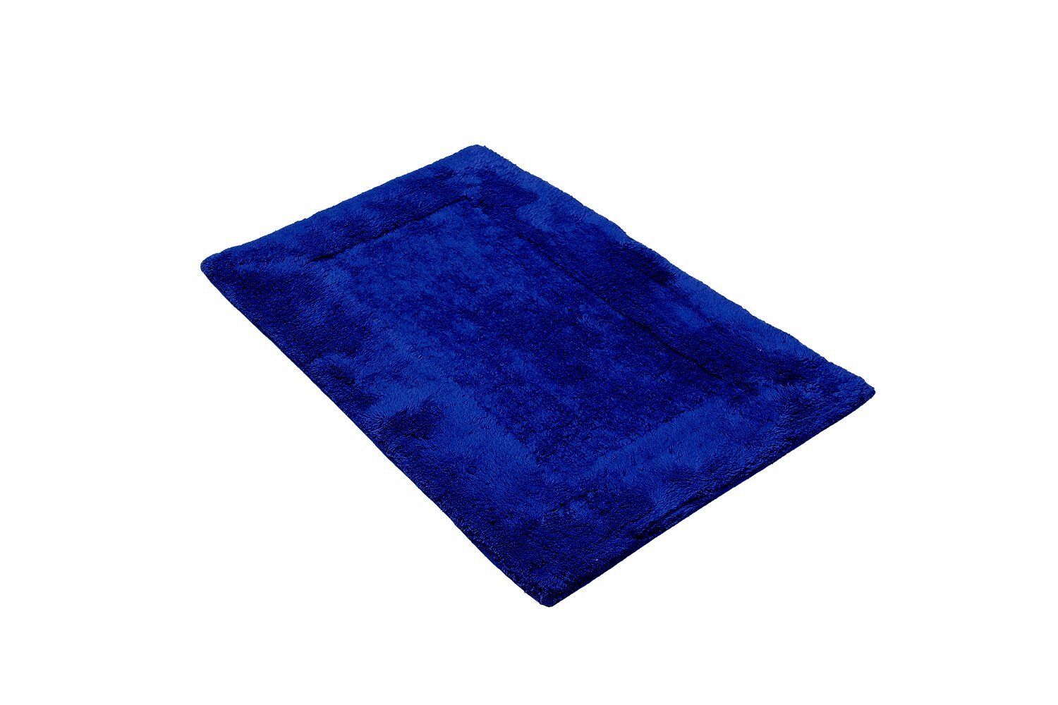 Minkštas medvilnės kilimėlis Softy Blue, 50x80 cm kaina ir informacija | Vonios kambario aksesuarai | pigu.lt