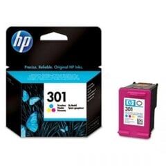 HP 301 trispalvė rašalinė kaina ir informacija | Kasetės rašaliniams spausdintuvams | pigu.lt