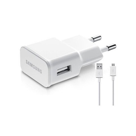 Samsung EP-TA20JWS / 15W / Quick Charge 2.0 / Original Travel Adapter + Micro USB Cable White kaina ir informacija | Krovikliai telefonams | pigu.lt