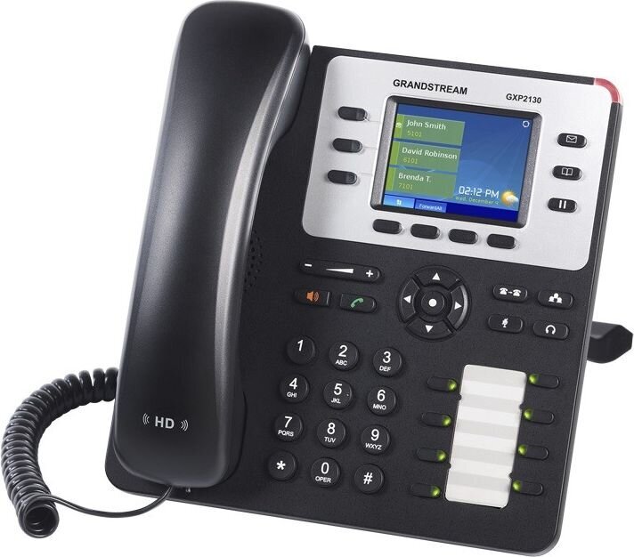 Grandstream GXP2130HD, juodas kaina ir informacija | Stacionarūs telefonai | pigu.lt