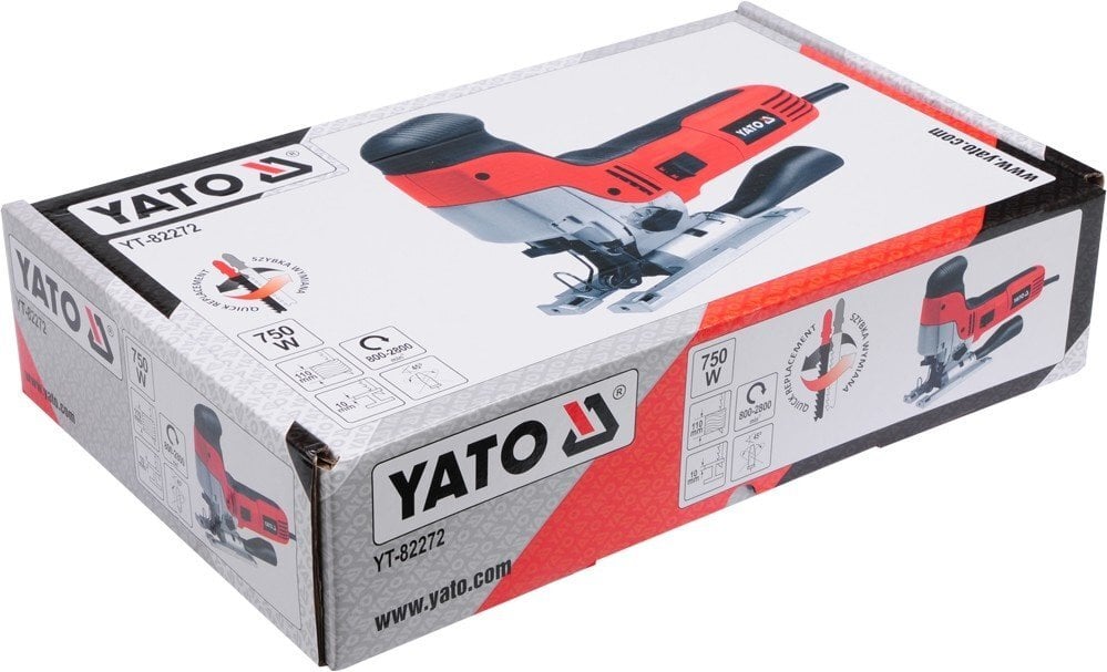 Elektrinis siaurapjūklis 750W Yato YT-82272 kaina ir informacija | Pjūklai, pjovimo staklės | pigu.lt