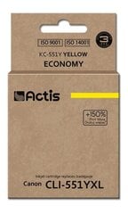 Картридж для струйного принтера Actis KC-551Y цена и информация | Картриджи для струйных принтеров | pigu.lt