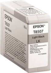Epson T8507 Ink Cartridge, Light Black цена и информация | Картриджи для струйных принтеров | pigu.lt
