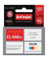 Картридж Activejet AC-546RX (Canon CL-546XL), цветной цена и информация | Картриджи для струйных принтеров | pigu.lt