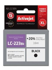 Картридж Activejet AB-223BN (Brother LC 223 BK), черный цена и информация | Картриджи для струйных принтеров | pigu.lt