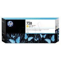 HP 728 300-ml Yellow Ink Cartridge цена и информация | Картриджи для струйных принтеров | pigu.lt