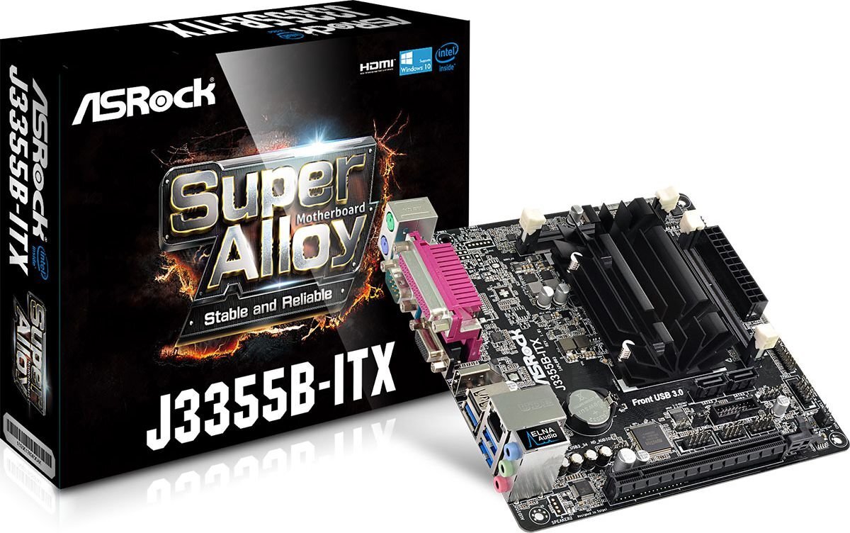 ASRock J3355B-ITX цена и информация | Pagrindinės plokštės | pigu.lt