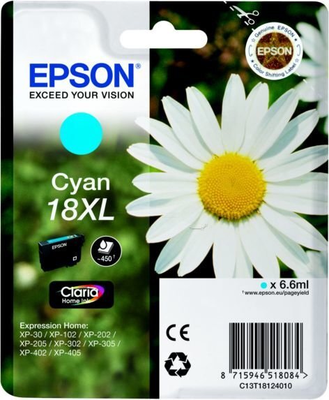 Epson C13T18124022 цена и информация | Kasetės rašaliniams spausdintuvams | pigu.lt