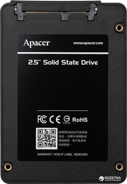 Apacer AS340 Panther 120GB SATA3 (AP120GAS340G-1) kaina ir informacija | Vidiniai kietieji diskai (HDD, SSD, Hybrid) | pigu.lt