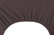 DecoKing jersey Amber Chocolate paklodė su guma čiužiniui, 140x200 cm kaina ir informacija | Paklodės | pigu.lt