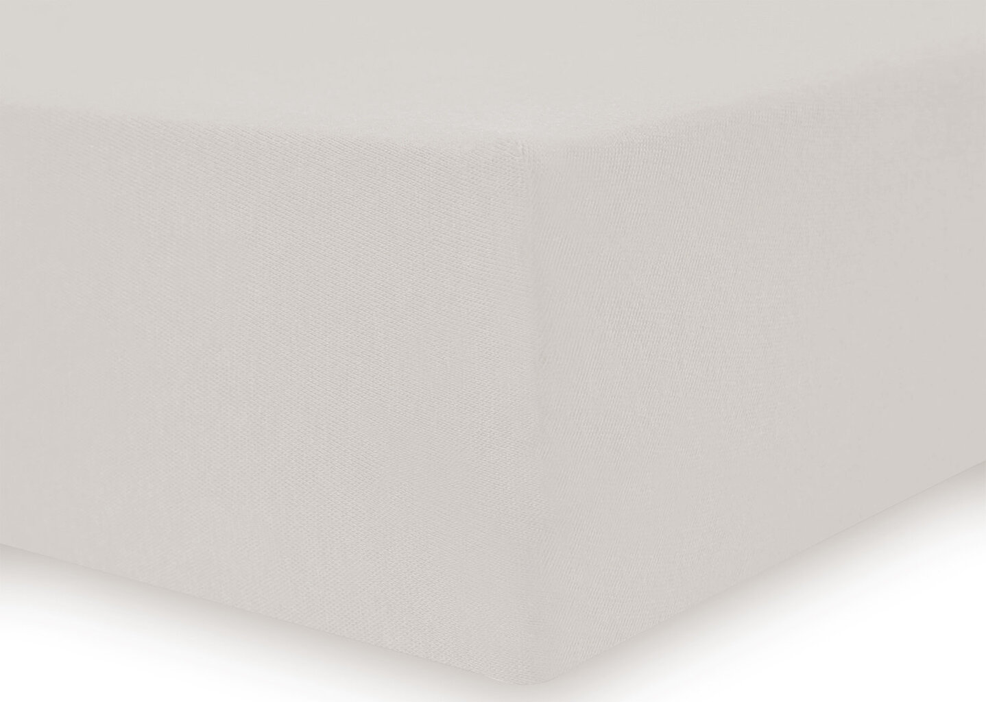 DecoKing jersey Amber Cream paklodė su guma čiužiniui, 180x200 arba 200x200 cm kaina ir informacija | Paklodės | pigu.lt