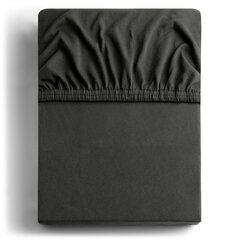 DecoKing jersey Amber Dimgray paklodė su guma čiužiniui, 200x220 cm kaina ir informacija | Paklodės | pigu.lt
