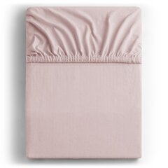 DecoKing jersey Amber Lilac paklodė su guma čiužiniui, 180x200 arba 200x200 cm kaina ir informacija | Paklodės | pigu.lt