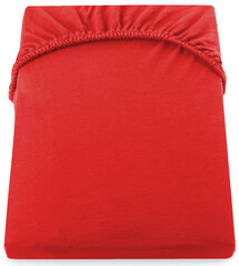DecoKing jersey Amber Red paklodė su guma čiužiniui, 120x200 cm kaina ir informacija | Paklodės | pigu.lt