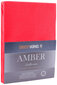 DecoKing jersey Amber Red paklodė su guma čiužiniui, 120x200 cm цена и информация | Paklodės | pigu.lt
