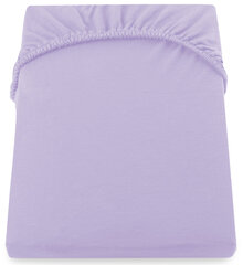 DecoKing jersey Amber Violet paklodė su guma čiužiniui, 90x200 cm kaina ir informacija | Paklodės | pigu.lt