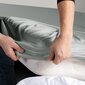 DecoKing jersey Amber Steel paklodė su guma čiužiniui, 160x200 cm kaina ir informacija | Paklodės | pigu.lt