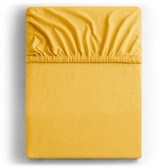 DecoKing jersey Amber Orange paklodė su guma čiužiniui, 120x200 cm kaina ir informacija | Paklodės | pigu.lt