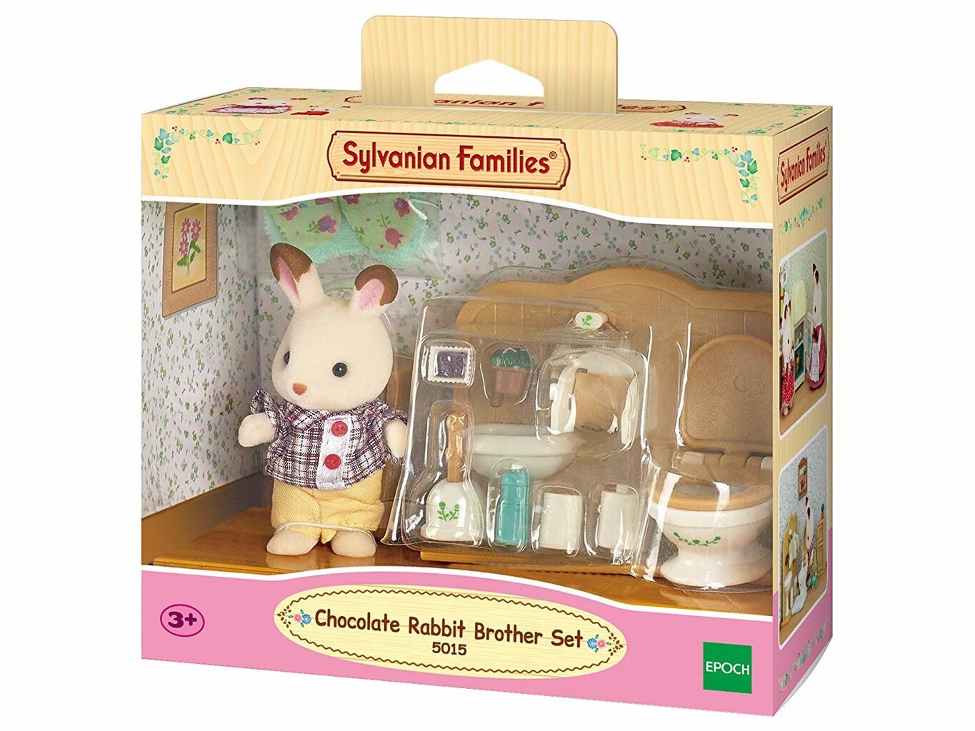 Triušiukas ir vonios baldai Sylvanian Families цена и информация | Žaislai mergaitėms | pigu.lt