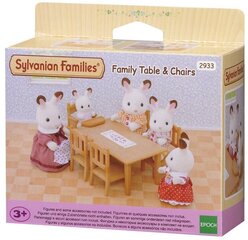 Обеденный стол и стулья SYLVANIAN FAMILIES, комплект цена и информация | Игрушки для девочек | pigu.lt