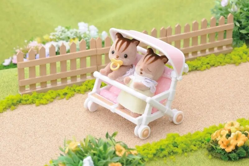 Dvigubas vežimėlis Sylvanian Families цена и информация | Žaislai berniukams | pigu.lt