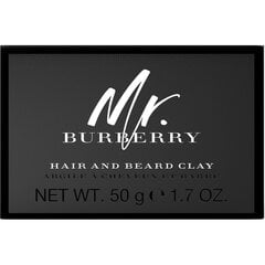 Barzdos priežiūros priemonė Mr. Burberry Hair and Beard Clay, 45 g kaina ir informacija | Parfumuota kosmetika vyrams | pigu.lt