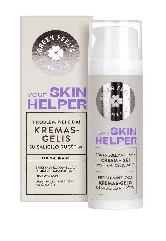 Kremas-gelis probleminei odai nuo spuogų Green feel's Anti Acne 50 ml kaina ir informacija | Veido kremai | pigu.lt