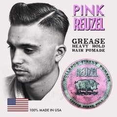 Помада для укладки волос сверхсильной фиксации Reuzel Grease Heavy Hold, 113 г цена и информация | Средства для укладки волос | pigu.lt