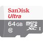 Atminties kortelė Sandisk 64GB Ultra Android microSDXC 80MB/s Class 10 kaina ir informacija | Atminties kortelės telefonams | pigu.lt