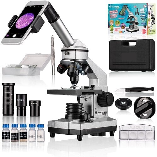 Bresser Biolux CA 40X-1024X kaina ir informacija | Teleskopai ir mikroskopai | pigu.lt