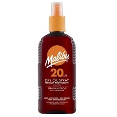 Malibu Dry Oil Spray SPF20 солнцезащитный спрей 200 мл цена и информация | Кремы от загара | pigu.lt