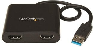 StarTech USB32HD2 цена и информация | Адаптеры, USB-разветвители | pigu.lt