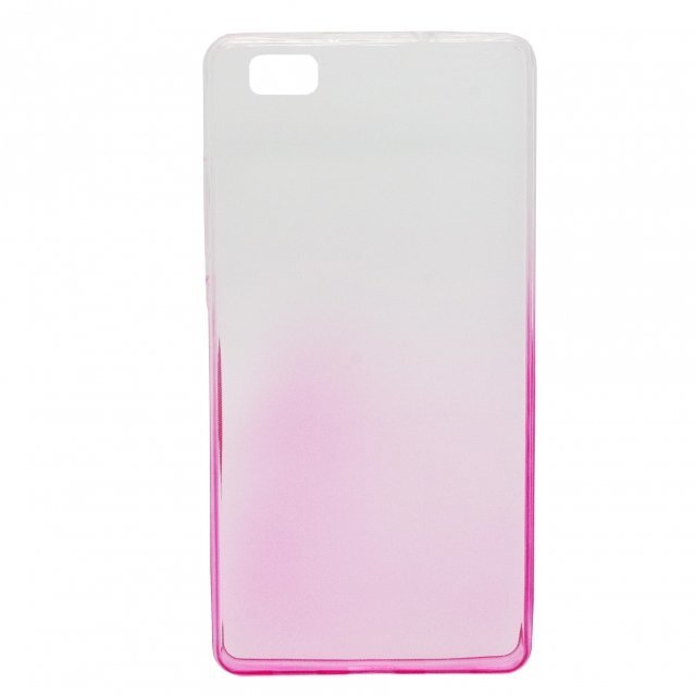 Mocco Gradient Back Case Silicone Case With gradient Color For Huawei P10 Lite Transparent - Rose kaina ir informacija | Telefono dėklai | pigu.lt