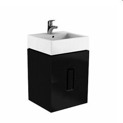 Шкафчик для ванной с раковиной Kolo Twins 60, чёрный цена и информация | Шкафчики для ванной | pigu.lt