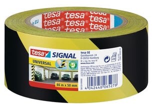 Žymėjimo ir įspėjamoji juosta tesa® Signal (geltona/juoda), 66m x 50mm kaina ir informacija | Tesa Santechnika, remontas, šildymas | pigu.lt