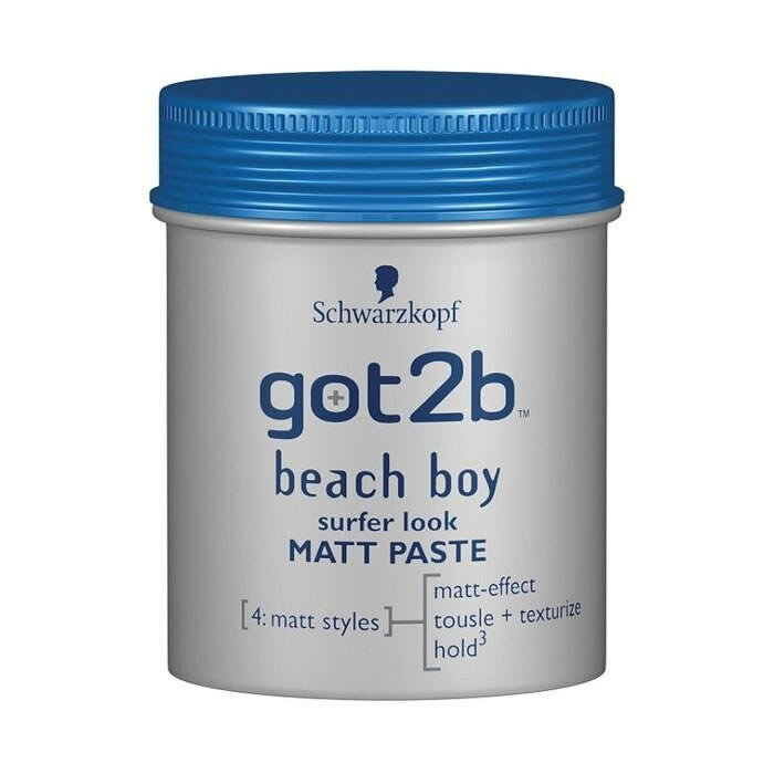 Matinė plaukų modeliavimo pasta Schwarzkopf Got2b Beach Boy, 100 ml kaina ir informacija | Plaukų formavimo priemonės | pigu.lt