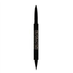 Карандаш для глаз Makeup Revolution London Awesome Dual Eyeliner Kohl and Flick 1.18 г цена и информация | Тушь, средства для роста ресниц, тени для век, карандаши для глаз | pigu.lt