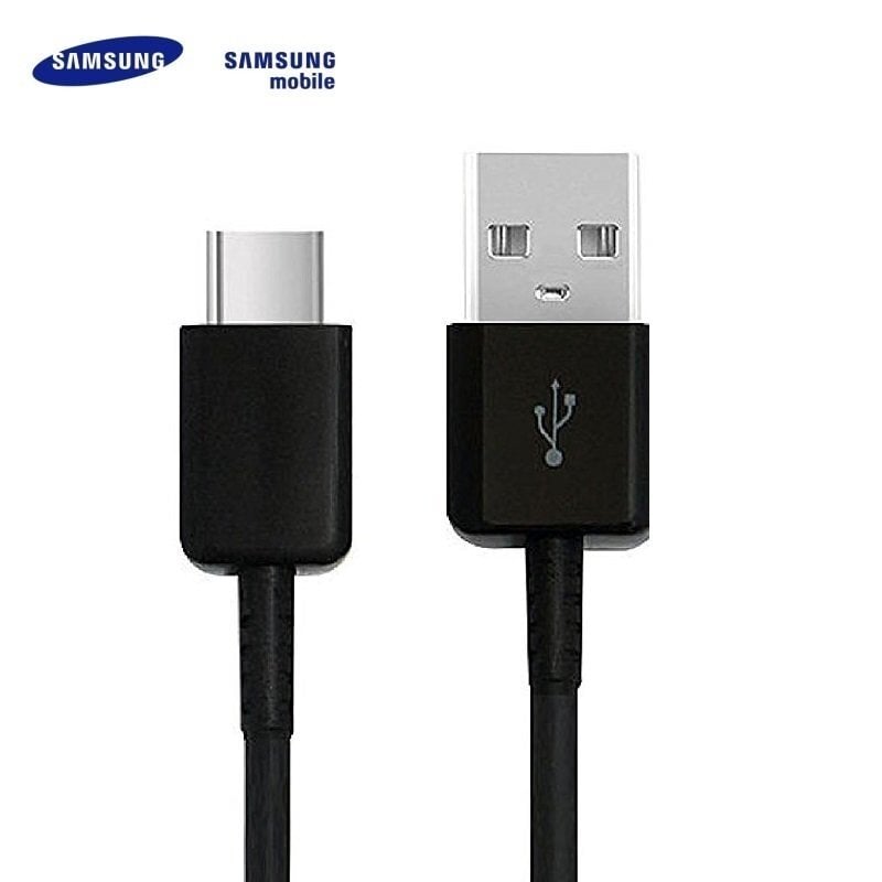 Samsung įkrovimo laidas EP-DG950CBE, USB 2.0-C 3.1, skirtas Galaxy S8 ir S8+, 1.2 m, juodas цена и информация | Laidai telefonams | pigu.lt