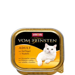 Корм Animonda Vom Feinsten для взрослых кошек со вкусом птицы и пасты, 100 г цена и информация | Консервы для кошек | pigu.lt