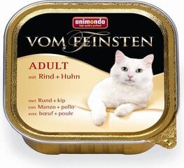 Konservai suaugusioms katėms Animonda, su jautiena ir vištiena, 100 g kaina ir informacija | Animonda Gyvūnų prekės | pigu.lt