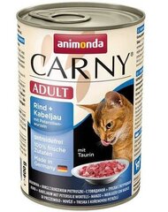 Консервы для кошек Animonda Carny Adult с говядиной, треской и корнями петрушки 400г цена и информация | Animonda Товары для животных | pigu.lt