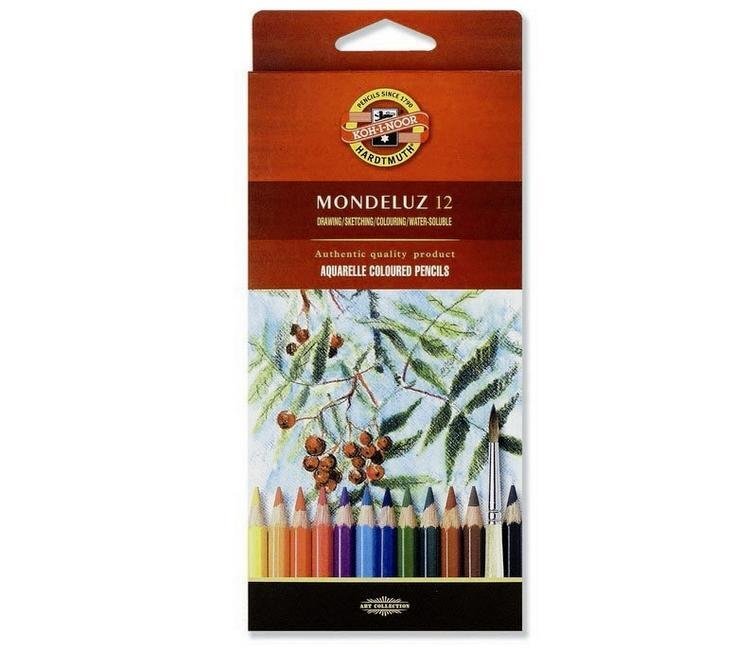 Spalvoti akvareliniai pieštukai KOH-I-NOOR, 12 spalvų kaina ir informacija | Piešimo, tapybos, lipdymo reikmenys | pigu.lt
