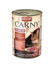 Консервы для кошек Animonda Carry Senior с говядиной и сердечками индейки 400 г цена и информация | Animonda Товары для животных | pigu.lt