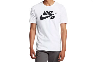 Футболка мужская Nike SB Logo Tee 821946-100, белая цена и информация | Мужская спортивная одежда | pigu.lt